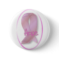 pink ribbon hope button