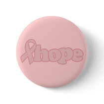Pink Ribbon Hope buttons