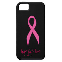 Pink Ribbon Hope Faith Love iphone 5 Case