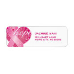 Pink Ribbon Hope Label