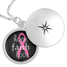 Pink RIbbon Hope Locket
