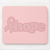 Pink Ribbon Hope mousepads