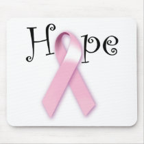 Pink Ribbon Hope Mouse Mat