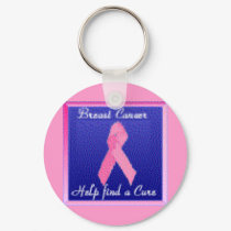 Pink ribbon key chain keychains by marisawoodward Pink ribbon key chain keychains