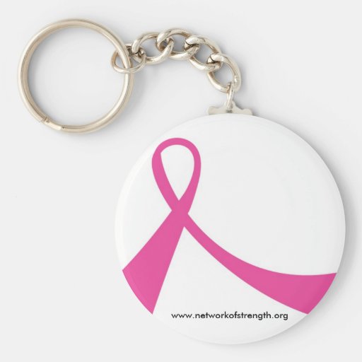 Pink Ribbon Keychain