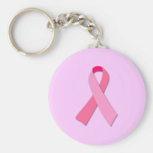 Pink Ribbon Keychains