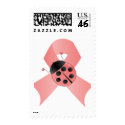 Pink Ribbon Lady Bug postage by PinkRibbon Pink Ribbon Lady Bug postage