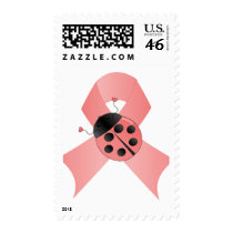 Pink Ribbon Lady Bug stamps