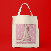 Pink Ribbon Live Love Laugh Tote Bag bags