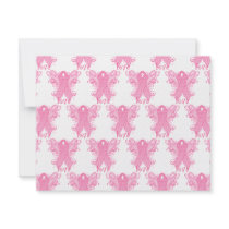 Pink Ribbon Love invitations