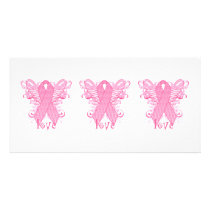 Pink Ribbon Love photo cards