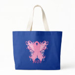 Pink Ribbon Love Wings Canvas Bags