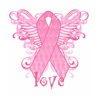 Pink Ribbon Love Wings shirt