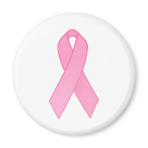 Pink Ribbon Refrigerator Magnet