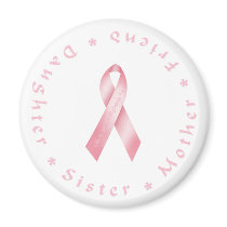 Pink Ribbon Fridge Magnets