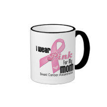 Pink Ribbon Mom Breast Cancer Mug