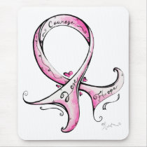 Pink Ribbon Mousepads