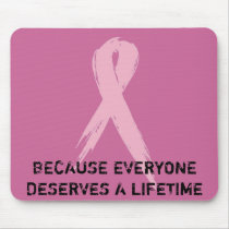 Pink Ribbon Mousepad by jenn624 Pink Ribbon Mousepad