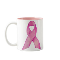 Pink Ribbon Mug mugs