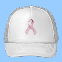 "Pink Ribbon of Support" - Breast Cancer Awareness hats