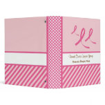 Pink Ribbon Organizer Binder