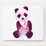 Pink Ribbon Panda Bear Mousepads