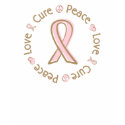 Pink Ribbon Peace Love Cure Breast Cancer t-shirts by TeeShirtsTShirts Pink Ribbon Peace Love Cure Breast Cancer t-shirts
