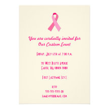 Pink Ribbon Personalized Announcement