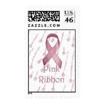 Pink Ribbon Postage Stamps