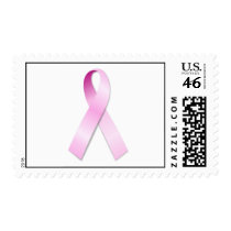 Pink Ribbon Postage Stamp
