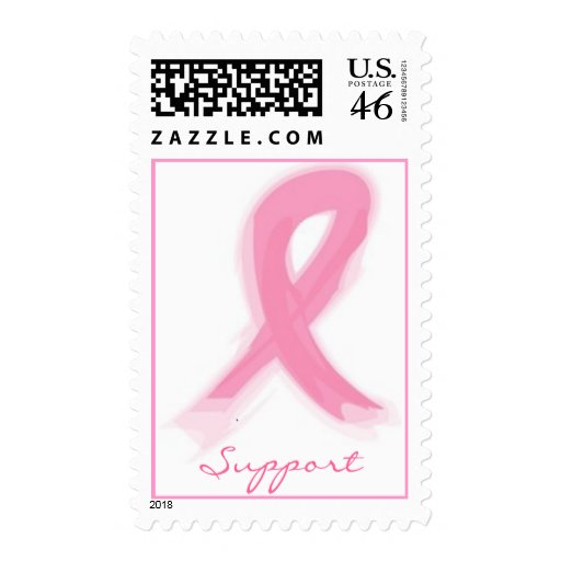 Pink Ribbon Postage Stamps