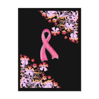 Pink Ribbon Postcard postcard
