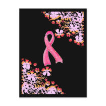 Pink Ribbon Postcard by tomkatx2 Pink Ribbon Postcard