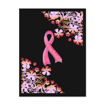 Pink Ribbon Postcard by tomkatx2
