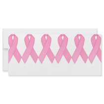 Pink Ribbon Custom Rack Cards