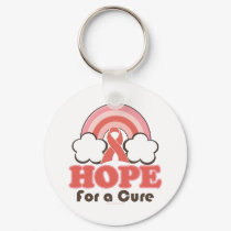 Pink Ribbon Rainbow Hope For A Cure Key Chain keychains by PinkRibbonTeesGifts Pink Ribbon Rainbow Hope For A Cure Key Chain keychains
