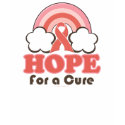 Pink Ribbon Rainbow Hope For A Cure T-shirt by PinkRibbonTeesGifts Pink Ribbon Rainbow Hope For A Cure T-shirt