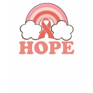 Pink Ribbon Rainbow Hope For A Cure T shirt shirt