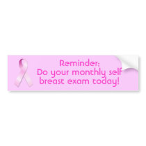 Pink Ribbon- Reminder bumper stickers