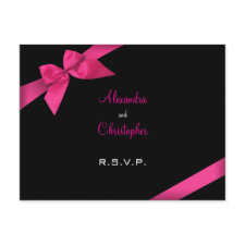 Pink Ribbon RSVP 2 postcard