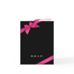 Pink Ribbon RSVP Note