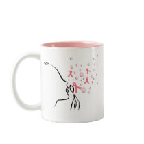 Pink Ribbon Set Me Free Mug