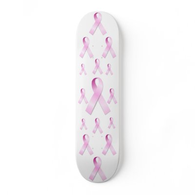 Pink Ribbon Skateboard by JessicaInSeattle