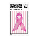 Pink Ribbon stripes Stamp