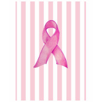 Pink Ribbon stripes T-Shirt