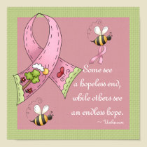 Pink Ribbon Sunny Hopeful Day Custom Print by mrssocolov Pink Ribbon Sunny Hopeful Day Custom Print
