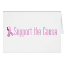 Pink Ribbon - Support the Cause cards