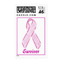 Pink Ribbon, Survivor stamp