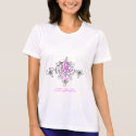 Pink Ribbon Swirl t-shirts