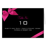 Pink Ribbon Table Place Card